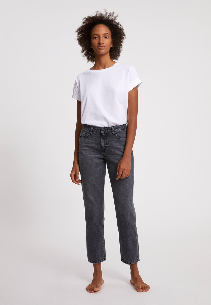 ARMEDANGELS - FJELLAA CROPPED Jeans aus Bio-Baumwolle Clouded Grey