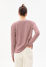 ARMEDANGELS - PALINAA KNITTED STRIPE Longsleeve aus Bio-Baumwolle Mix