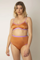 Dora Larsen CYDNEY Taillenslip in dunkelorange-rosa