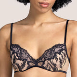 Andres Sarda RENATA Unterlegter BH Schwarz I 3310316ZWA