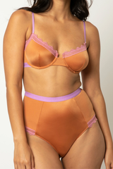 Dora Larsen CYDNEY Taillenslip in dunkelorange-rosa