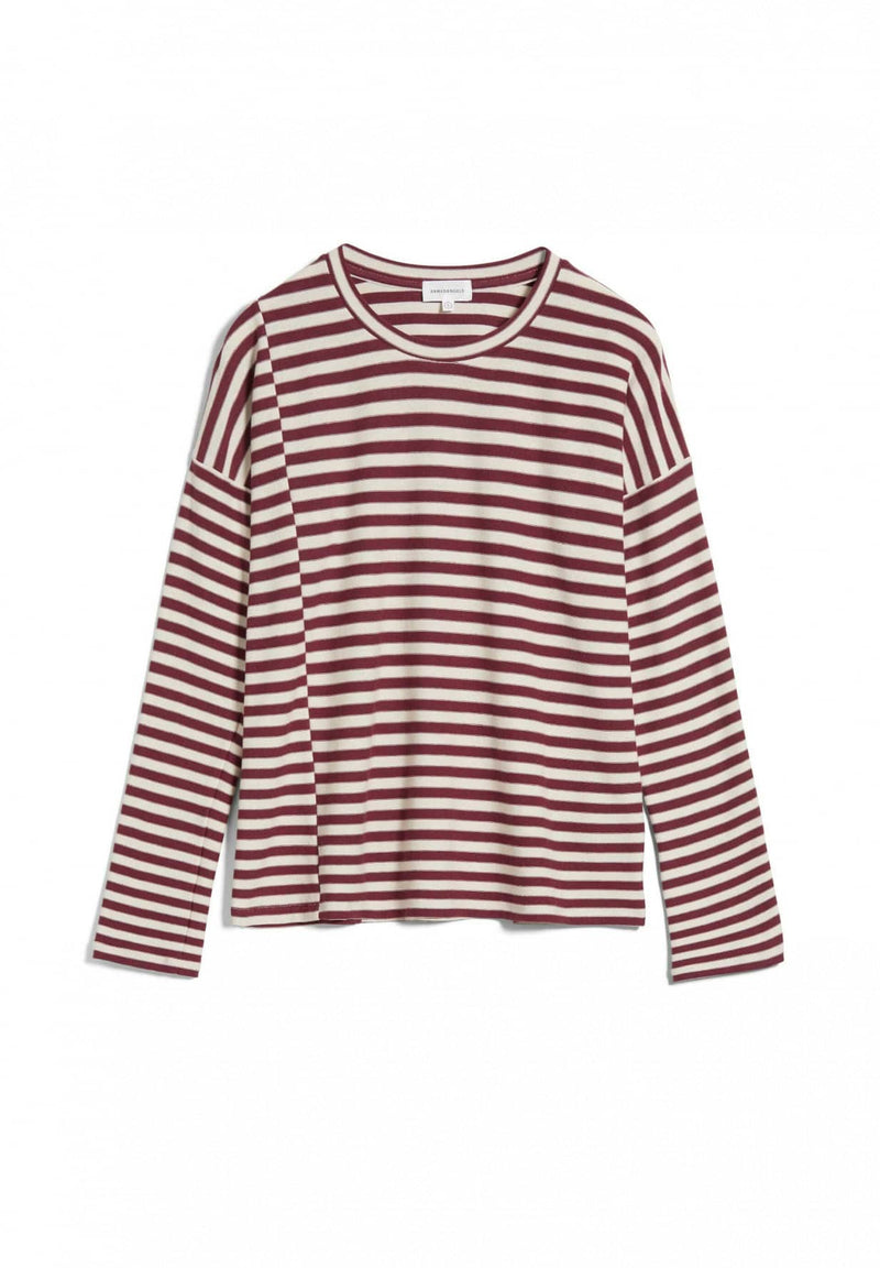 ARMEDANGELS - PALINAA KNITTED STRIPE Longsleeve aus Bio-Baumwolle Mix