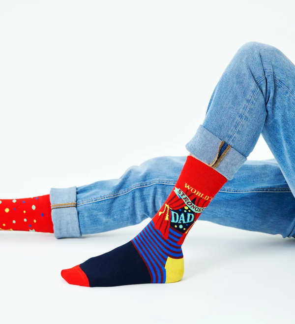 Happy Socks World´s Strongest Dad Sock I WSD01-4300