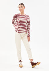 ARMEDANGELS - PALINAA KNITTED STRIPE Longsleeve aus Bio-Baumwolle Mix