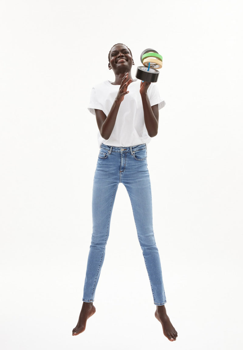 ARMEDANGELS - TILLAA X STRETCH Skinny Fit Mid Waist Sky Blue
