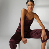 Simone Pérèle Dream - Seidenhose Bordeaux