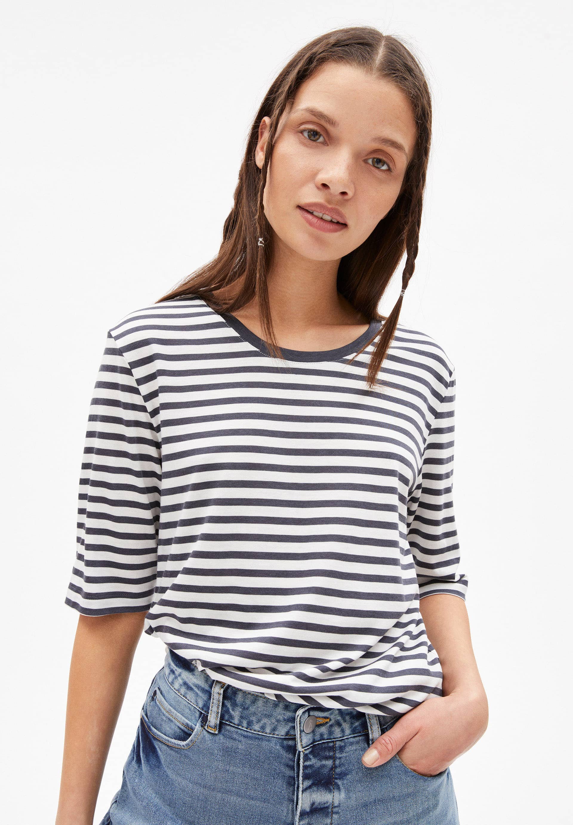 ARMEDANGELS - JILARAA STRIPES T-Shirt aus TENCEL™ Lyocell Mix