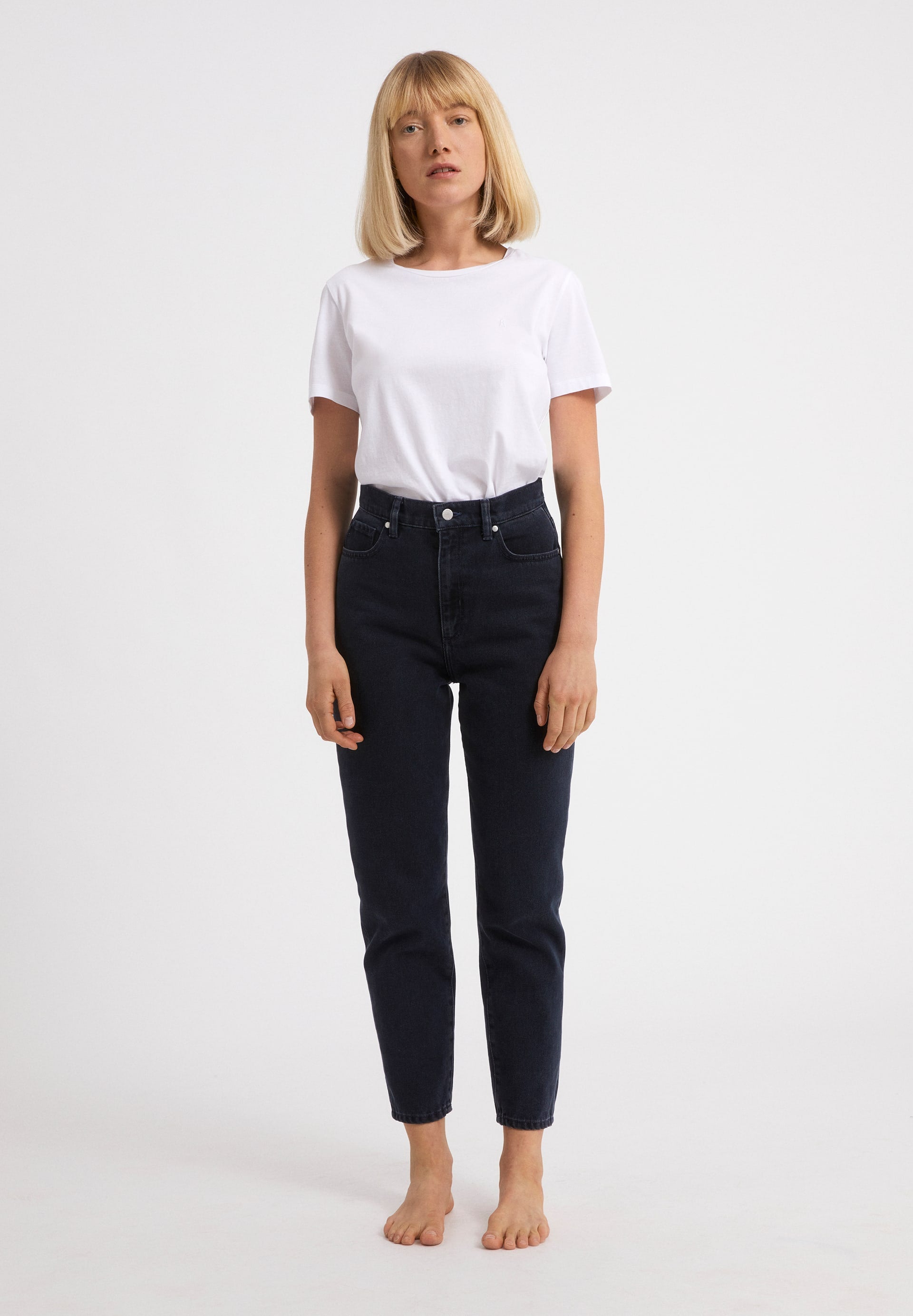 ARMEDANGELS - MAIRAA BLACKBLUE Mom Fit High Waist aus Bio-Baumwolle