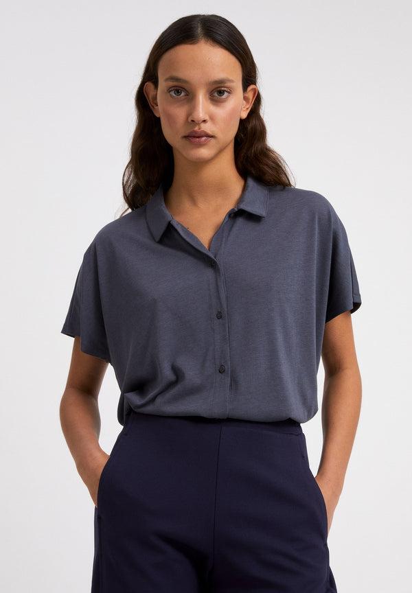 ARMEDANGELS - NAALA Bluse aus TENCEL™ Lyocell Mix Indigo