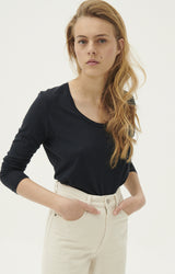 American Vintage – Damen T-Shirt JACKSONVILLE NAVY