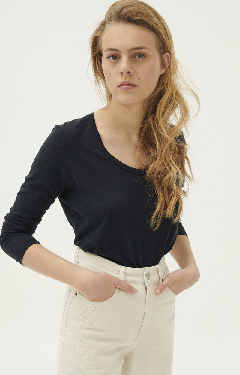 American Vintage – Damen T-Shirt JACKSONVILLE NAVY
