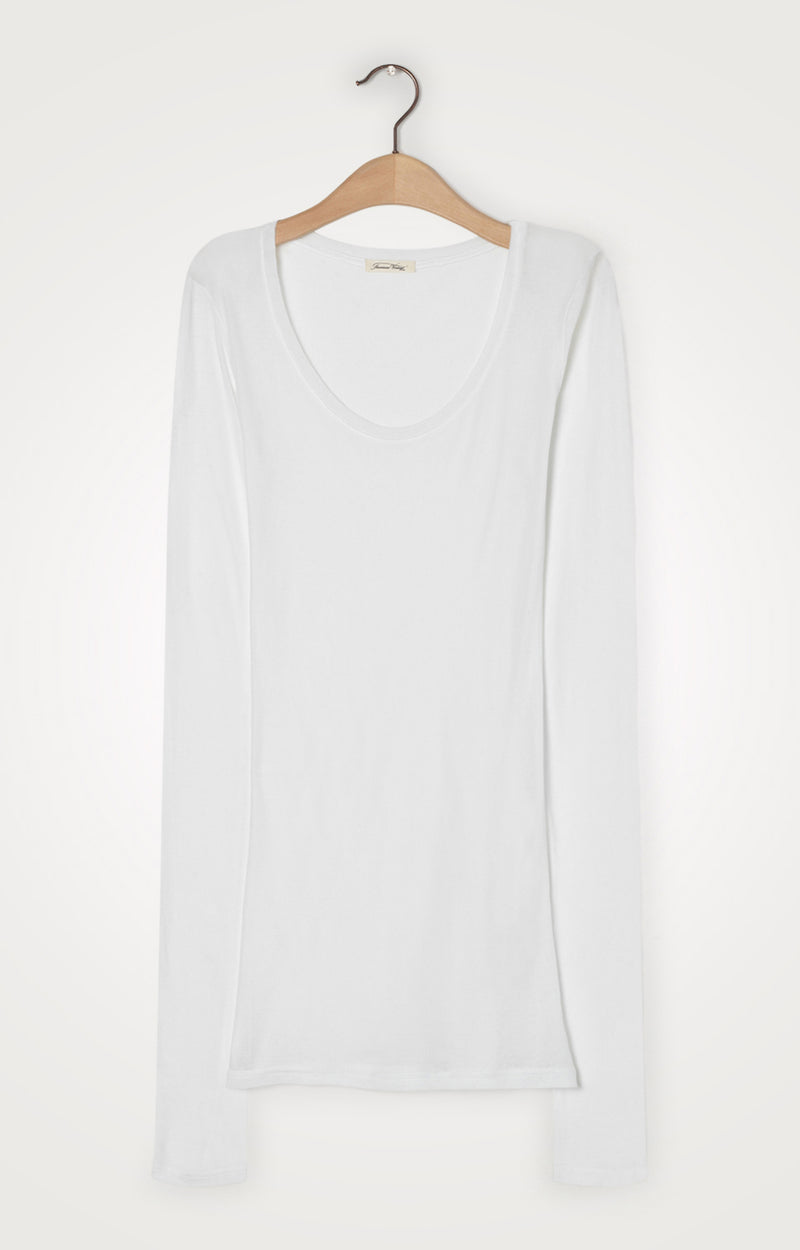 American Vintage – Damen T-Shirt MASSACHUSETTS WHITE