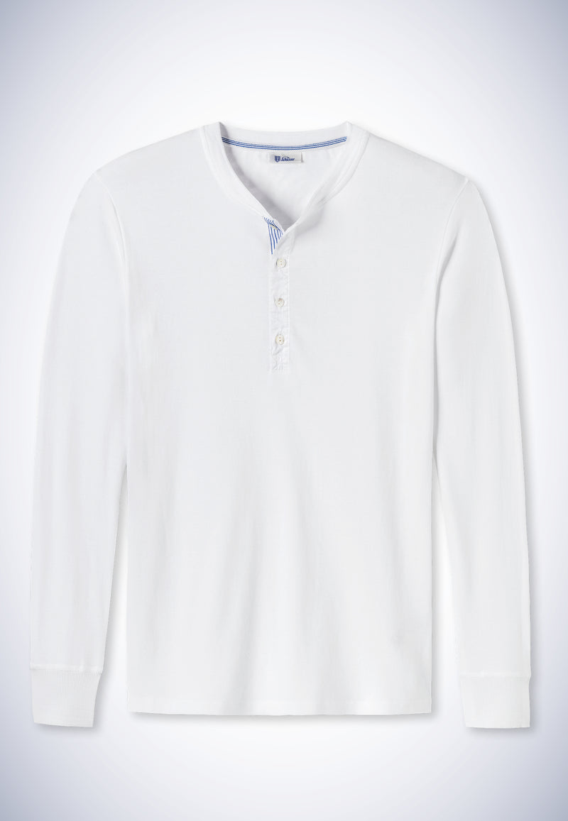 SCHIESSER REVIVAL - Karl-Heinz Shirt langarm weiß