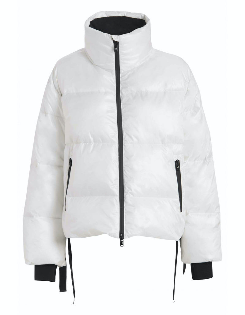 DEHA - Black Trim Padded Jacket Milk White